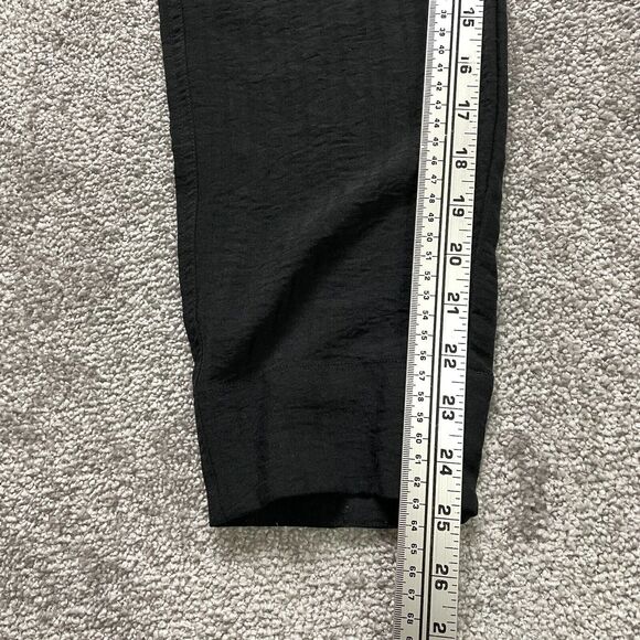 BCBGeneration Paperbag Pants womens XS Black Belted Polyester Ladies 28x25 - Picture 8 of 11